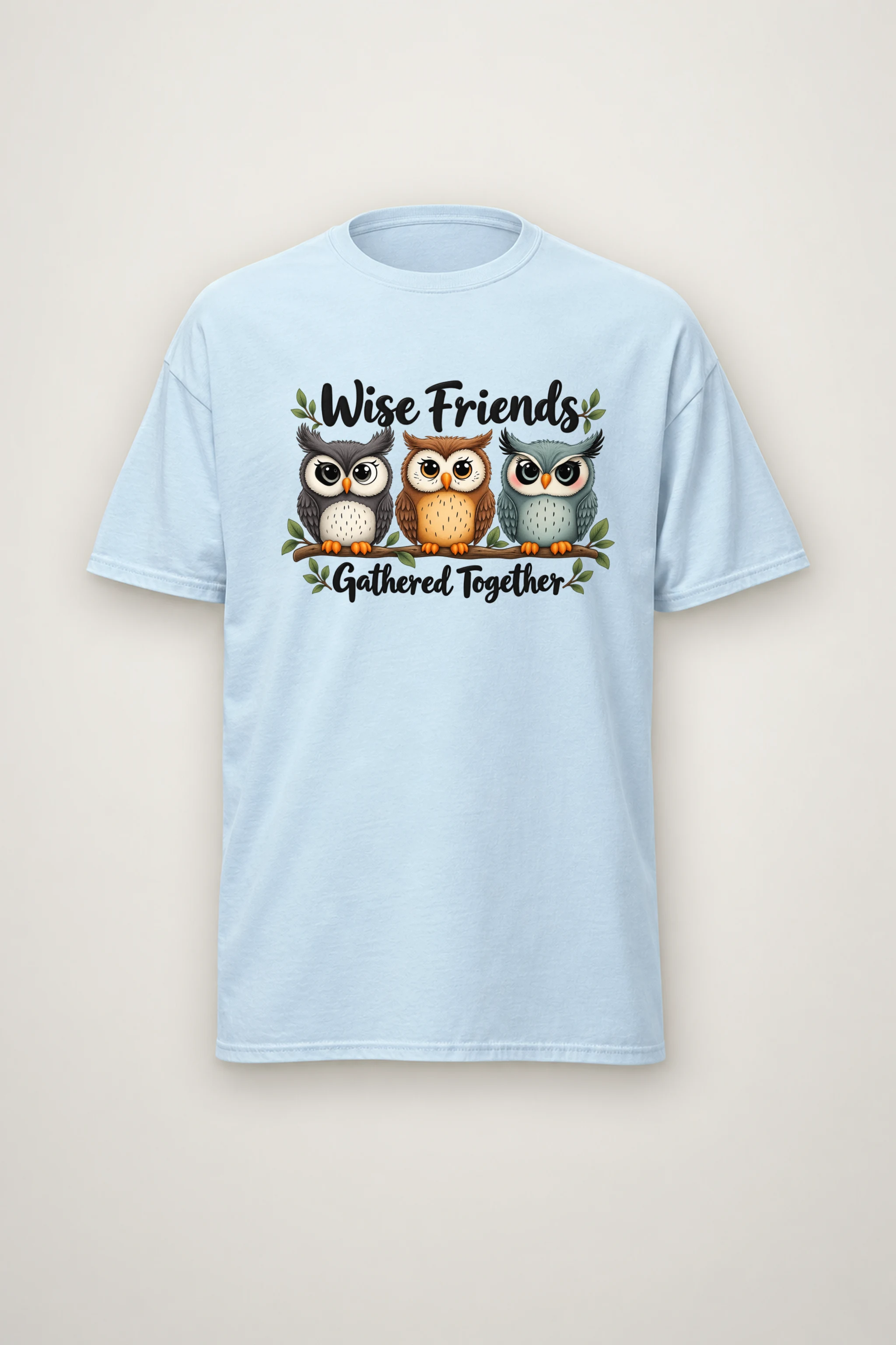 "Wise Friends Together" Heavyweight Unisex Crewneck T-shirt
