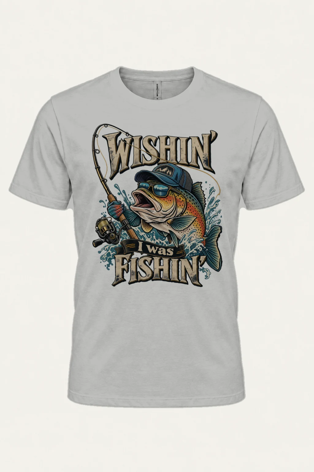 "Wishin" Heavyweight Unisex Crewneck T-shirt | Gildan 5000