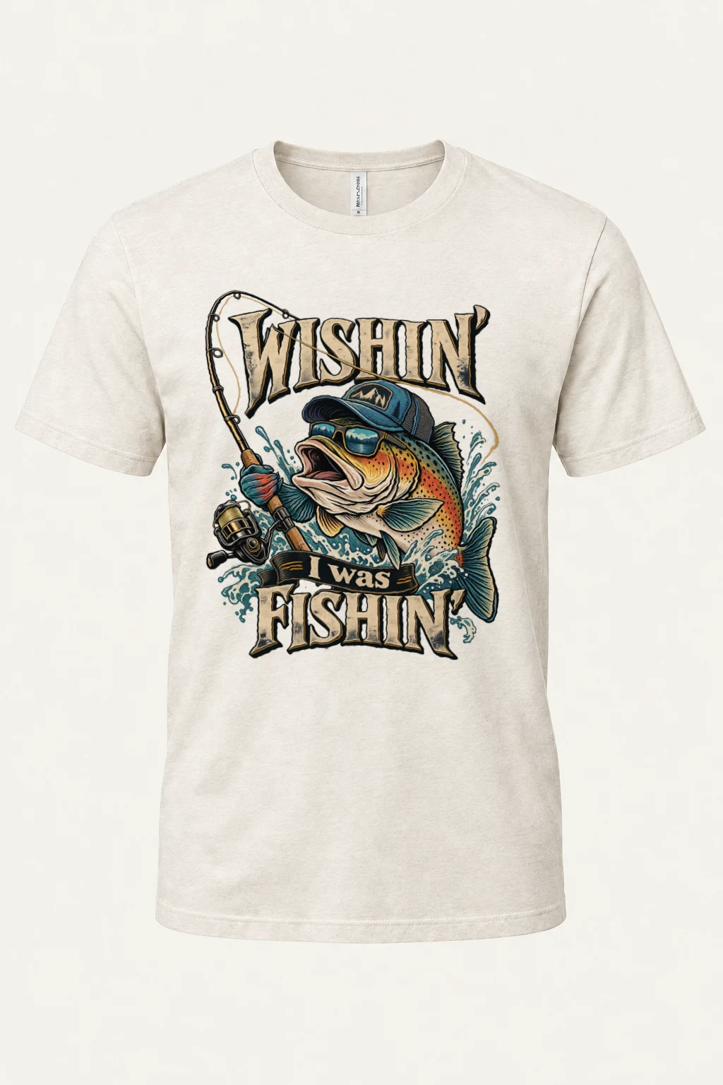 "Wishin" Heavyweight Unisex Crewneck T-shirt | Gildan 5000