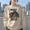 "Wishin' I Was Fishin'" Unisex Longsleeve T-shirt | Gildan 2400
