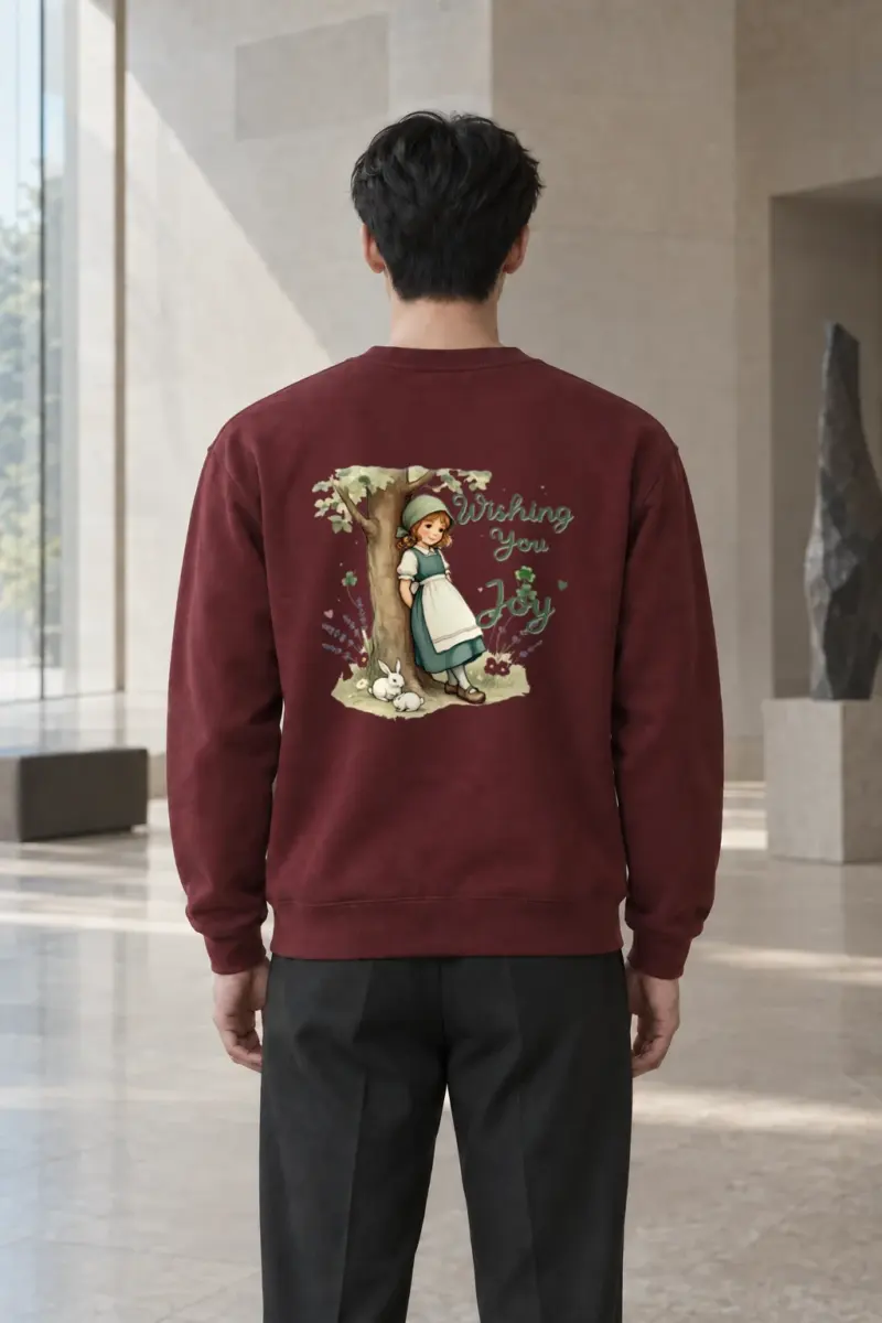 "Wishing You Joy" Heavy Blend Unisex Crewneck Sweatshirt | Gildan 18000