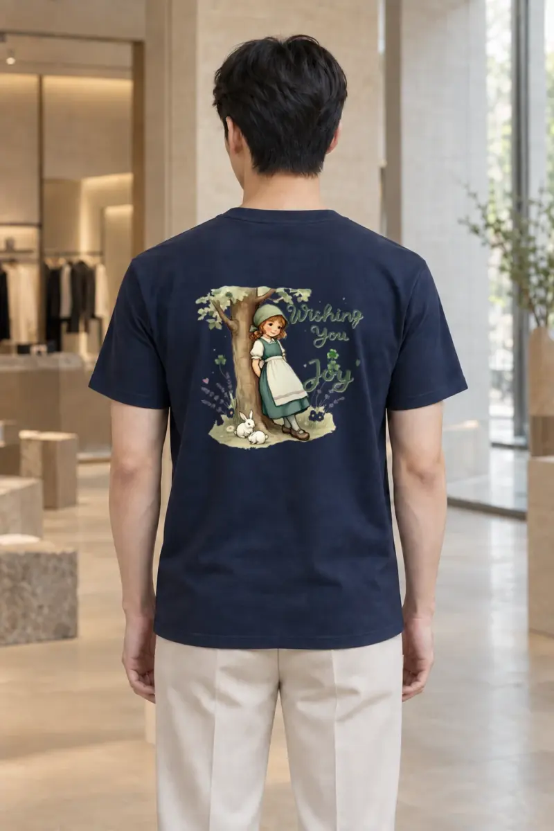 "Wishing You Joy" Heavyweight Unisex Crewneck T-shirt | Gildan 5000