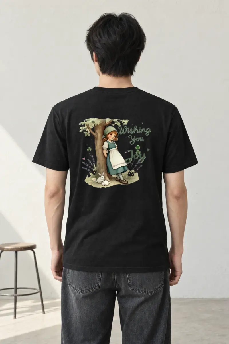 "Wishing You Joy" Heavyweight Unisex Crewneck T-shirt