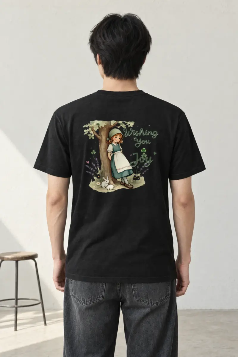 "Wishing You Joy" Heavyweight Unisex Crewneck T-shirt