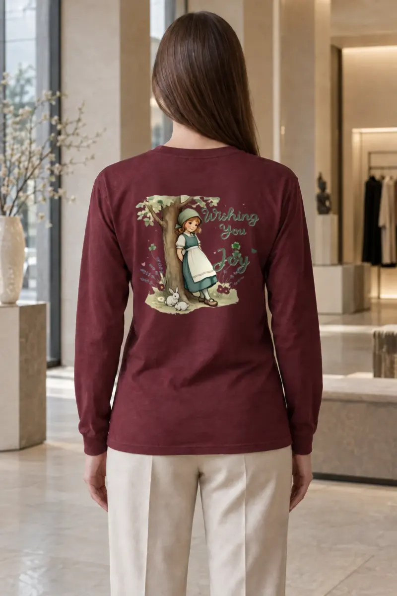 "Wishing You Joy" Unisex Longsleeve T-shirt | Gildan 2400