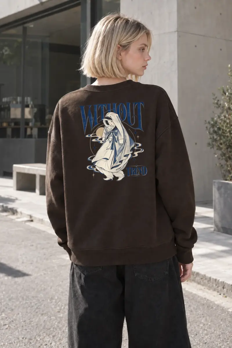 "Without Trend" Heavy Blend Unisex Crewneck Sweatshirt | Gildan 18000