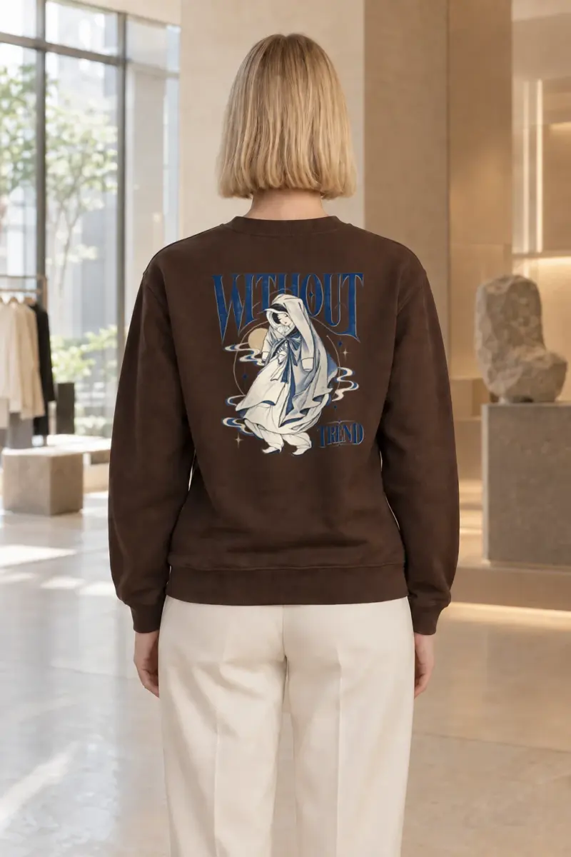 "Without Trend" Heavy Blend Unisex Crewneck Sweatshirt | Gildan 18000
