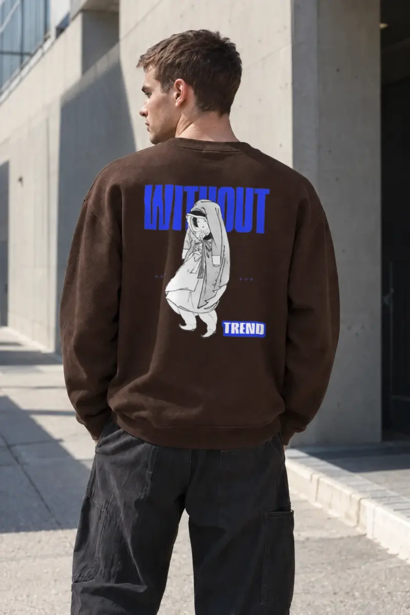 “Without Trend” Heavy Blend Unisex Crewneck Sweatshirt | Gildan 18000