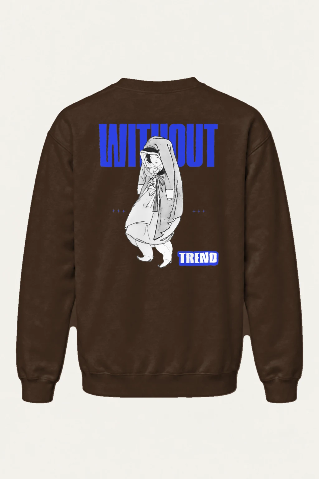 "Without Trend" Heavy Blend Unisex Crewneck Sweatshirt | Gildan 18000