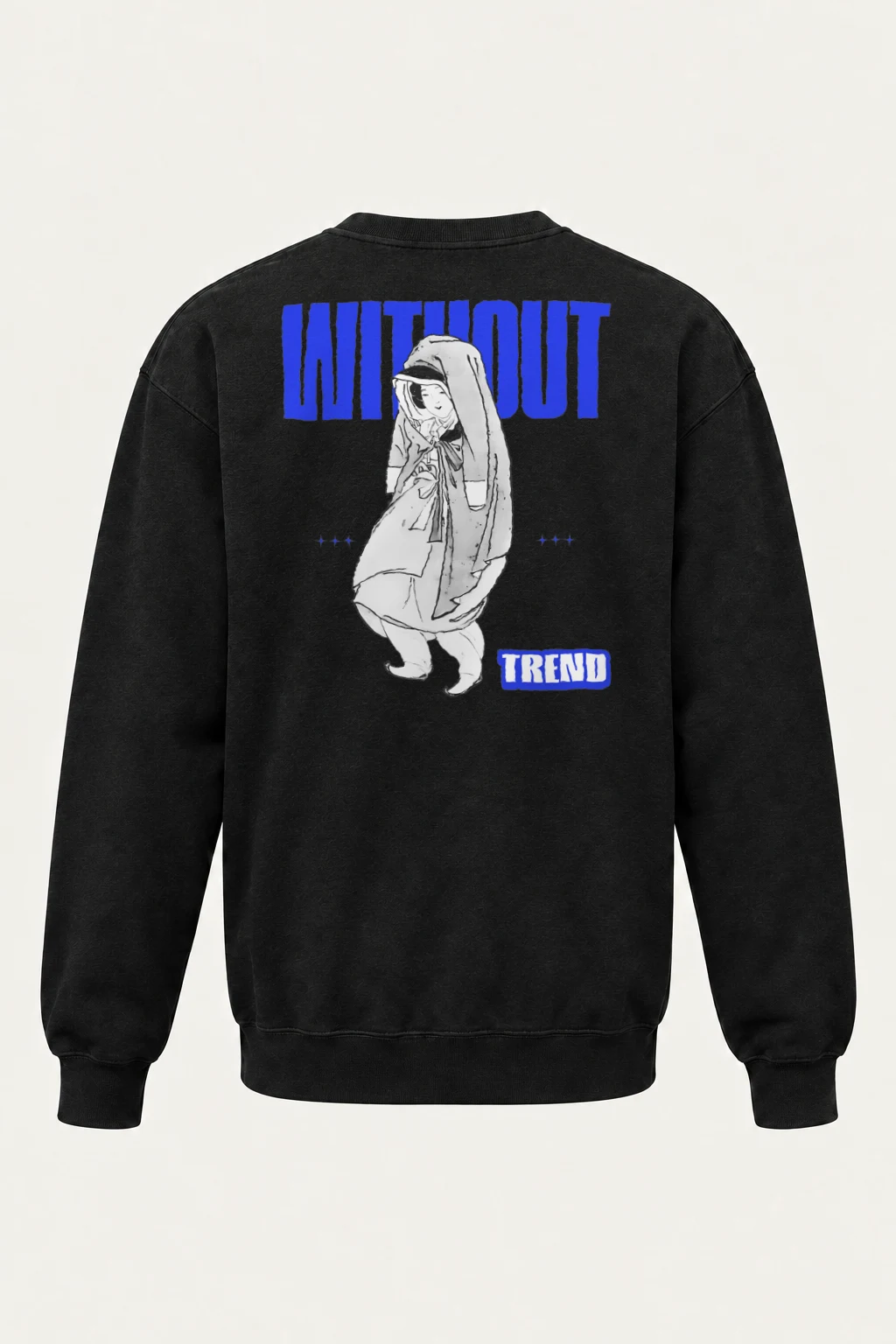 "Without Trend" Heavy Blend Unisex Crewneck Sweatshirt | Gildan 18000