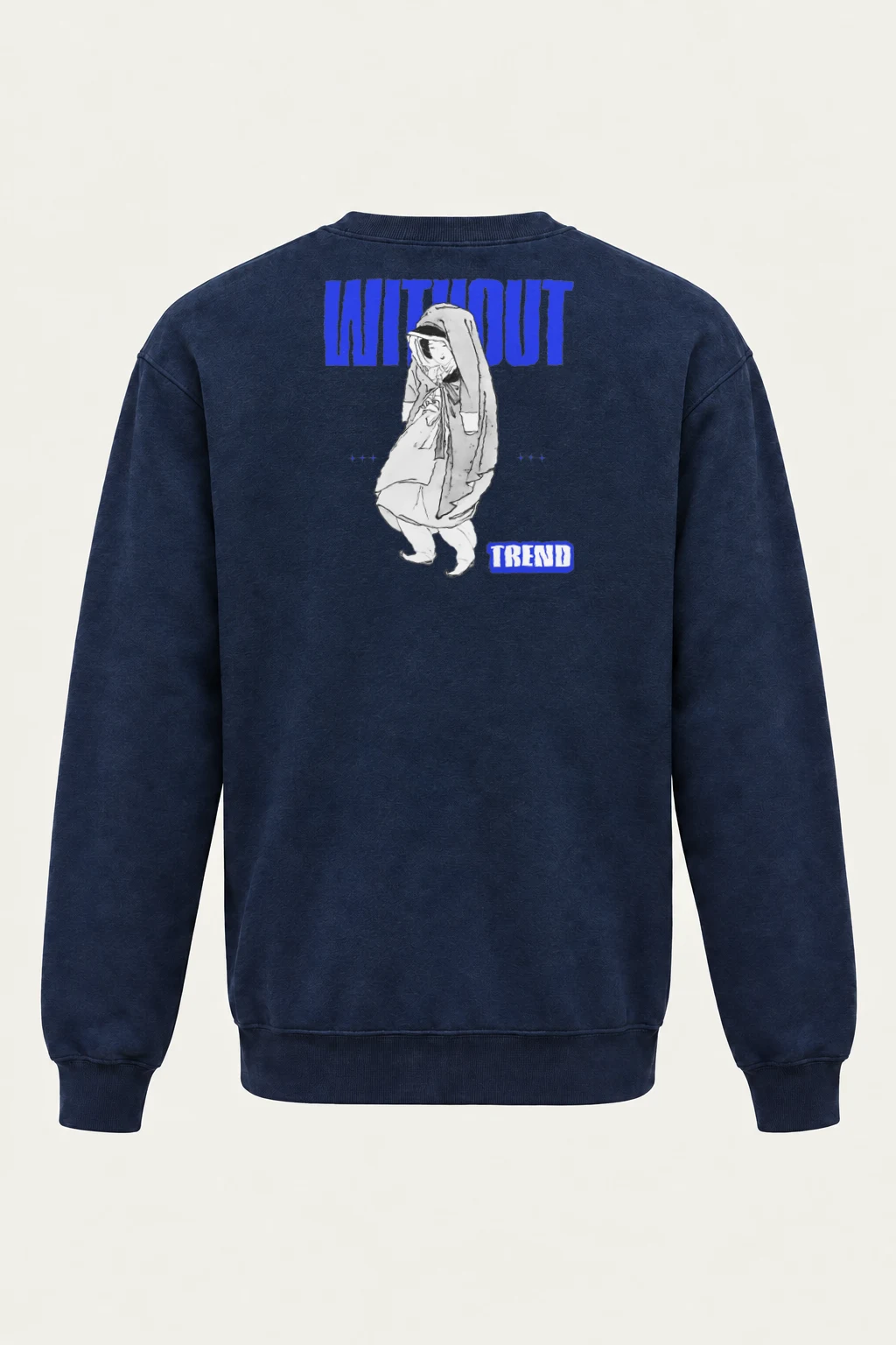 "Without Trend" Heavy Blend Unisex Crewneck Sweatshirt | Gildan 18000