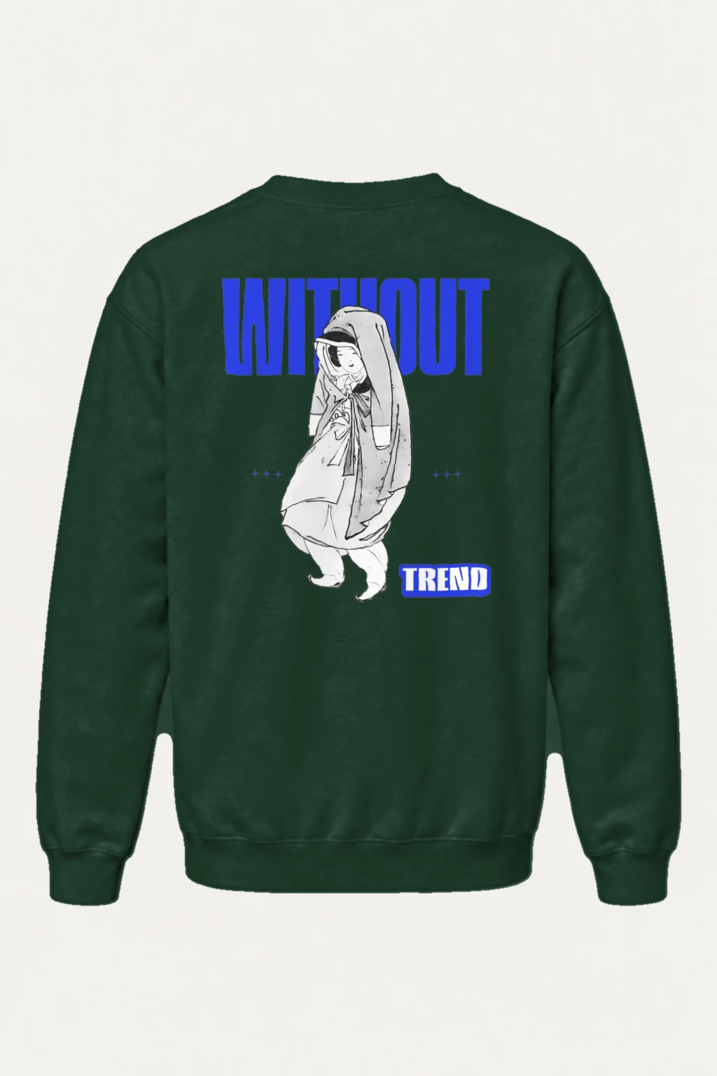 "Without Trend" Heavy Blend Unisex Crewneck Sweatshirt | Gildan 18000