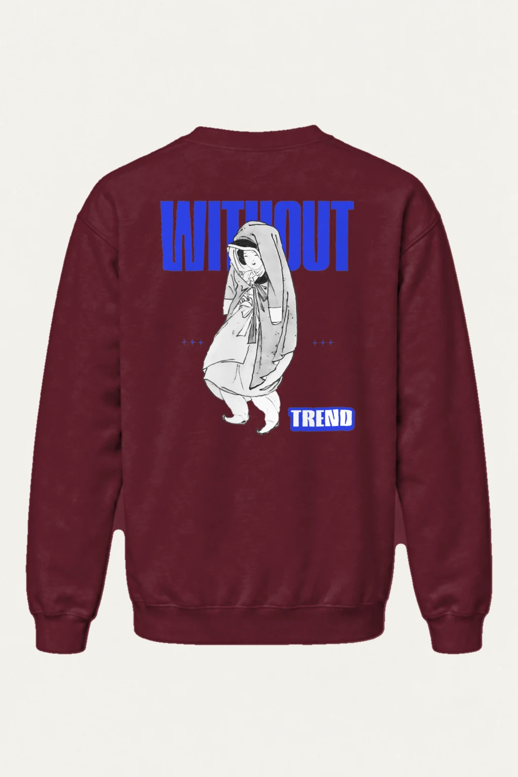 "Without Trend" Heavy Blend Unisex Crewneck Sweatshirt | Gildan 18000
