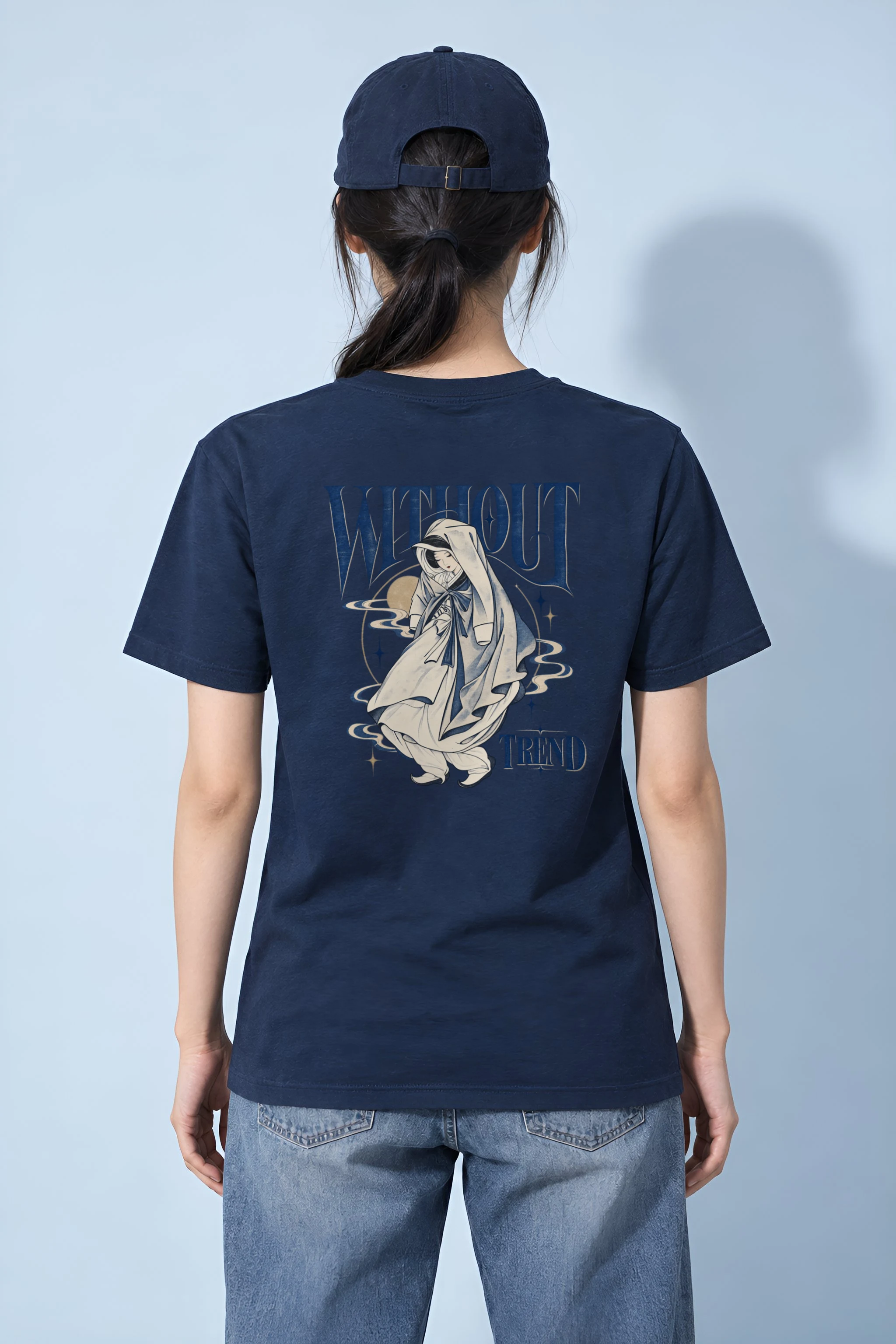 "Without Trend" Heavyweight Unisex Crewneck T-shirt
