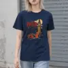 "Woman In Red Dress" Heavyweight Unisex Crewneck T-shirt