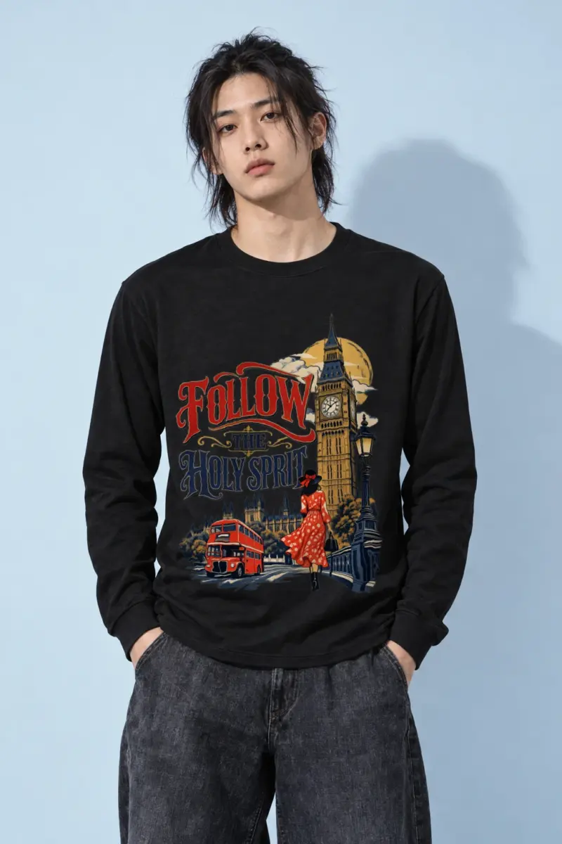 "Woman In Red Dress" Unisex Longsleeve T-shirt | Gildan 2400