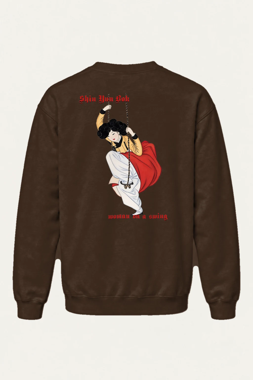 "Woman On A Swing" Heavy Blend Unisex Crewneck Sweatshirt | Gildan 18000