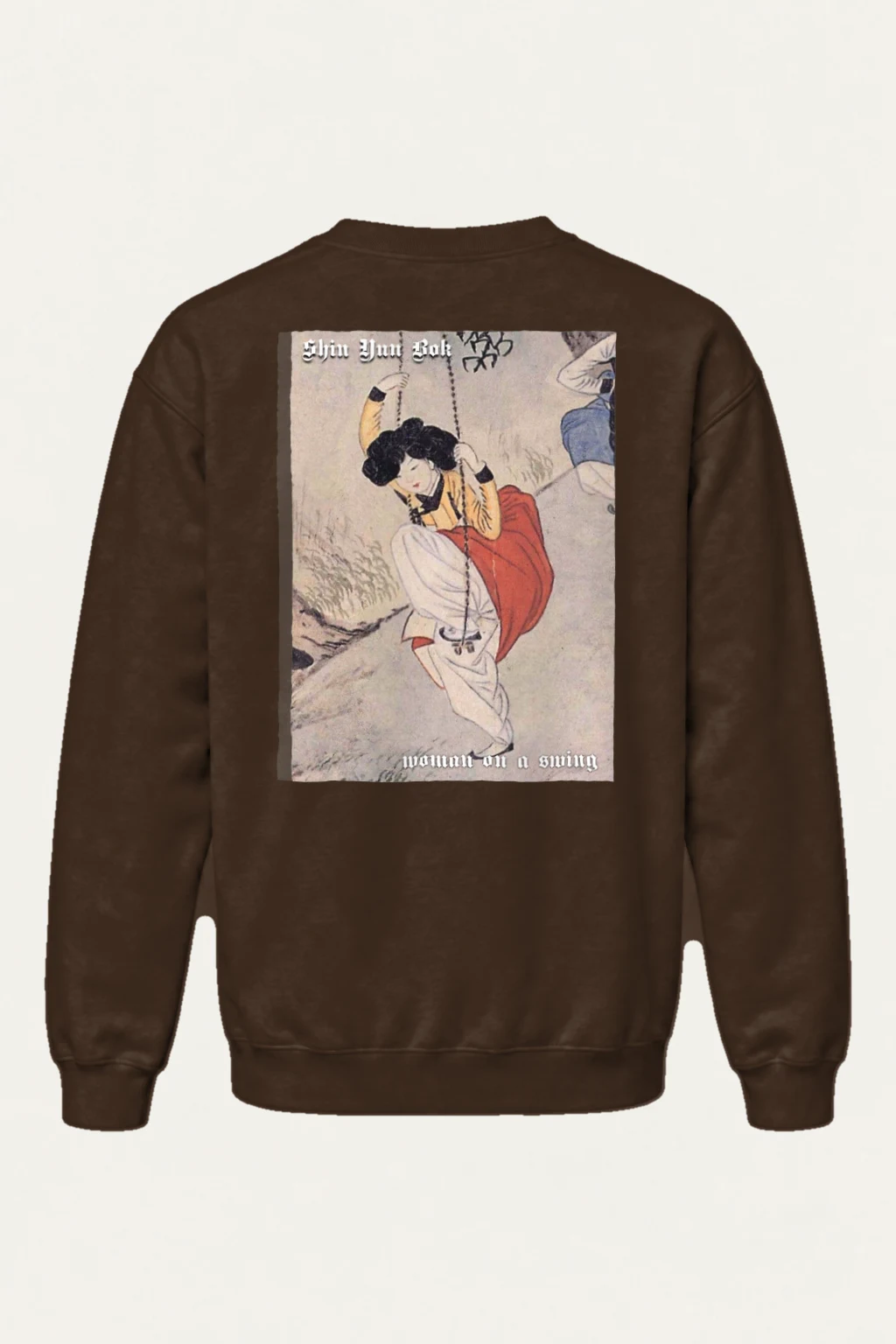 "Woman On A Swing" Heavy Blend Unisex Crewneck Sweatshirt | Gildan 18000