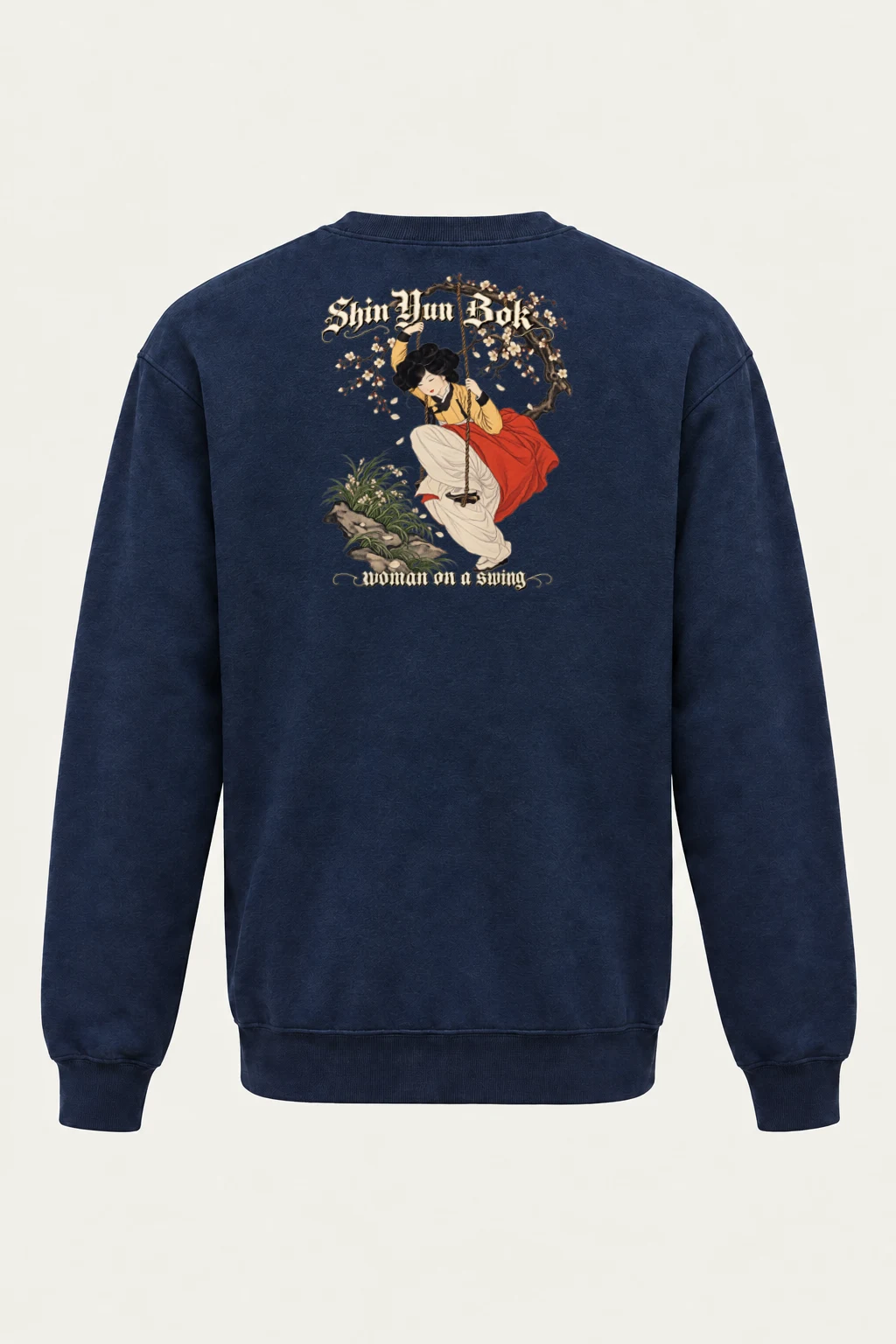 "Woman On A Swing" Heavy Blend Unisex Crewneck Sweatshirt | Gildan 18000