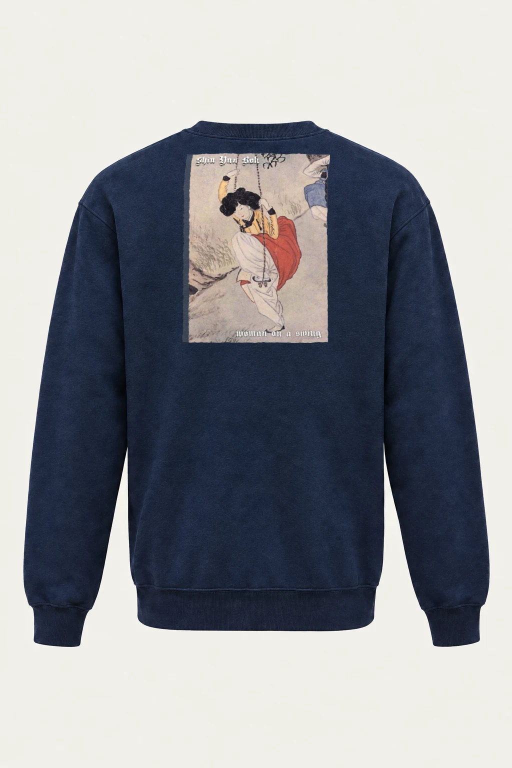 "Woman On A Swing" Heavy Blend Unisex Crewneck Sweatshirt | Gildan 18000