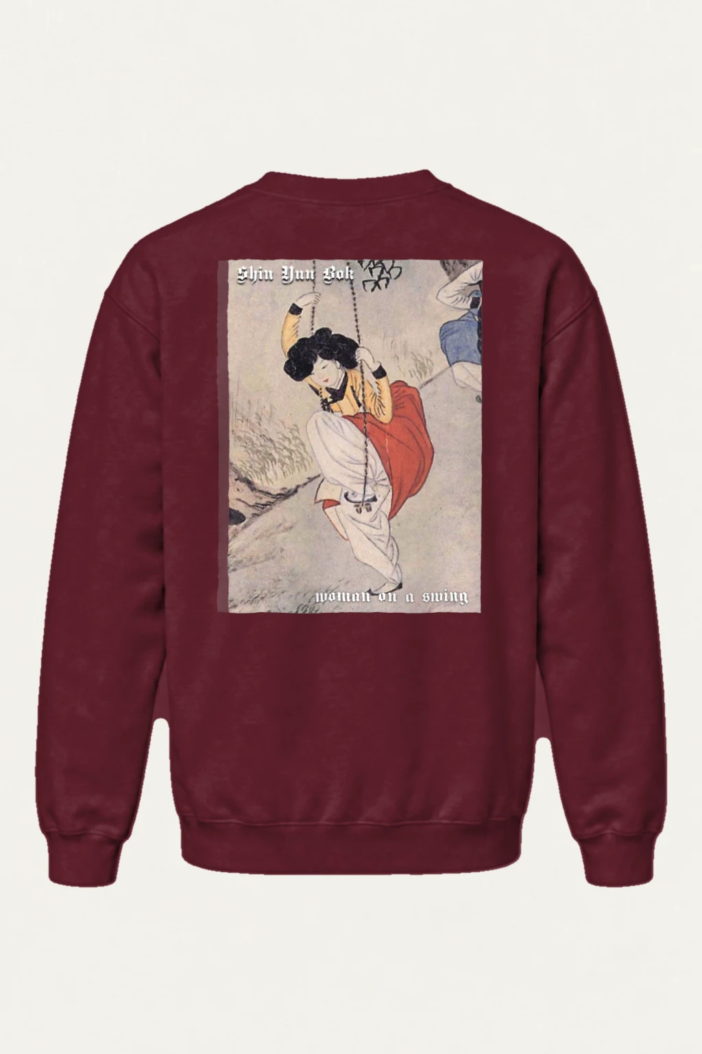 "Woman On A Swing" Heavy Blend Unisex Crewneck Sweatshirt | Gildan 18000