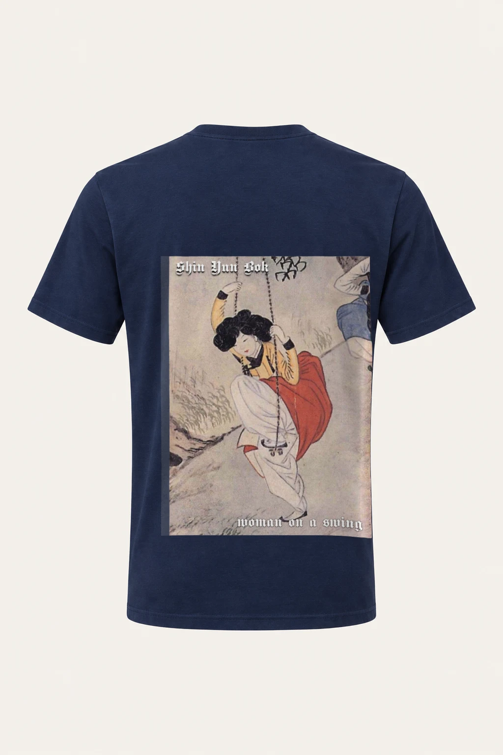 "Woman On A Swing" Heavyweight Unisex Crewneck T-shirt | Gildan 5000