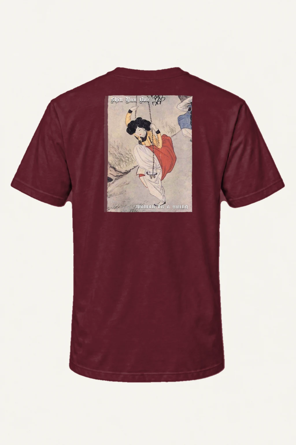 "Woman On A Swing" Heavyweight Unisex Crewneck T-shirt | Gildan 5000