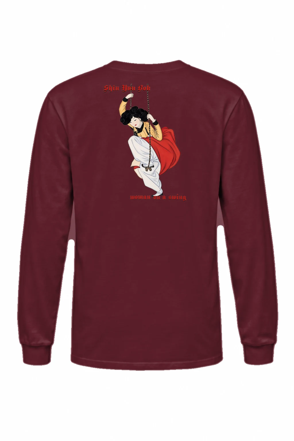 "Woman On A Swing" Unisex Longsleeve T-shirt | Gildan 2400