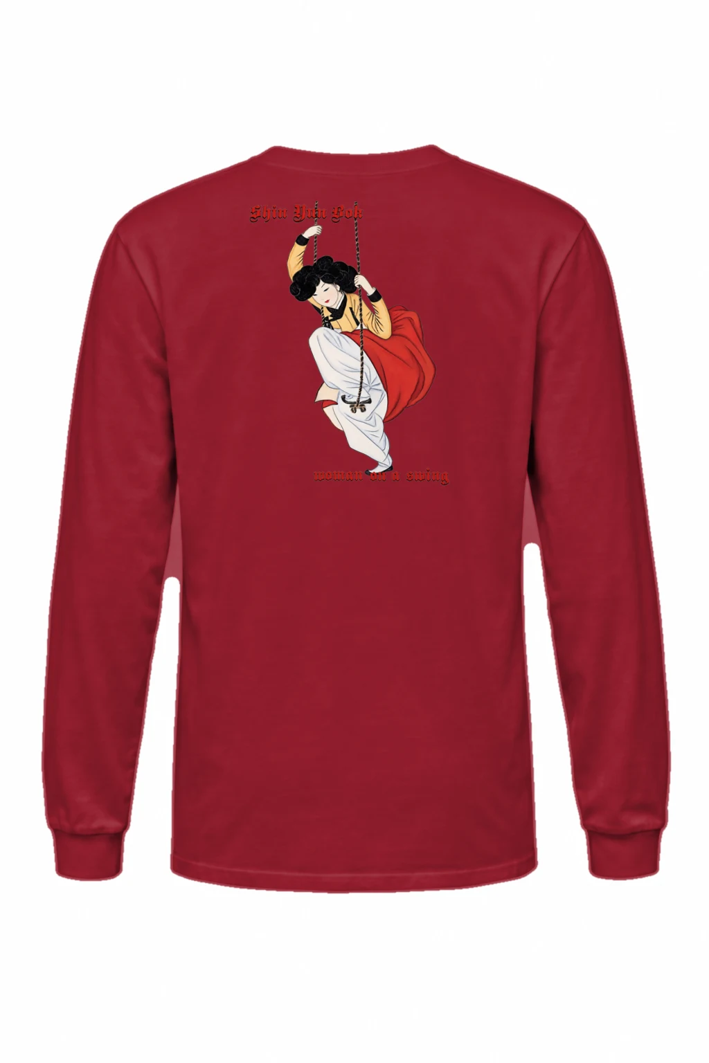 "Woman On A Swing" Unisex Longsleeve T-shirt | Gildan 2400