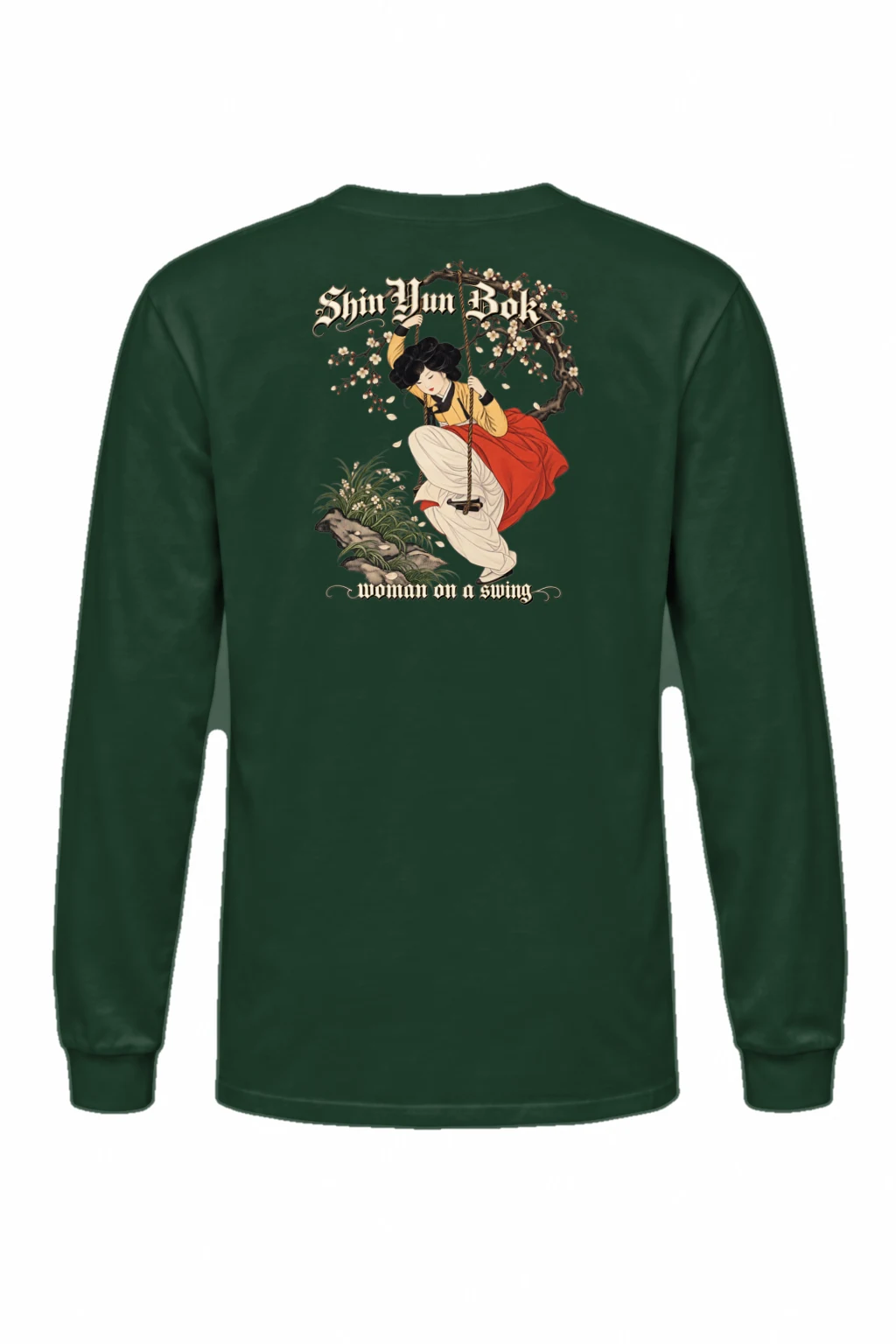 "Woman On A Swing" Unisex Longsleeve T-shirt | Gildan 2400