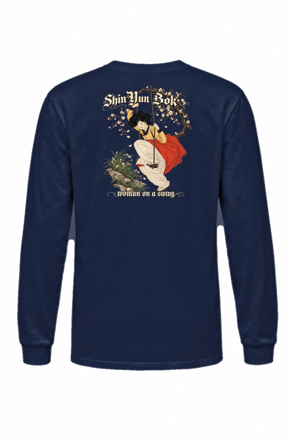 "Woman On A Swing" Unisex Longsleeve T-shirt | Gildan 2400