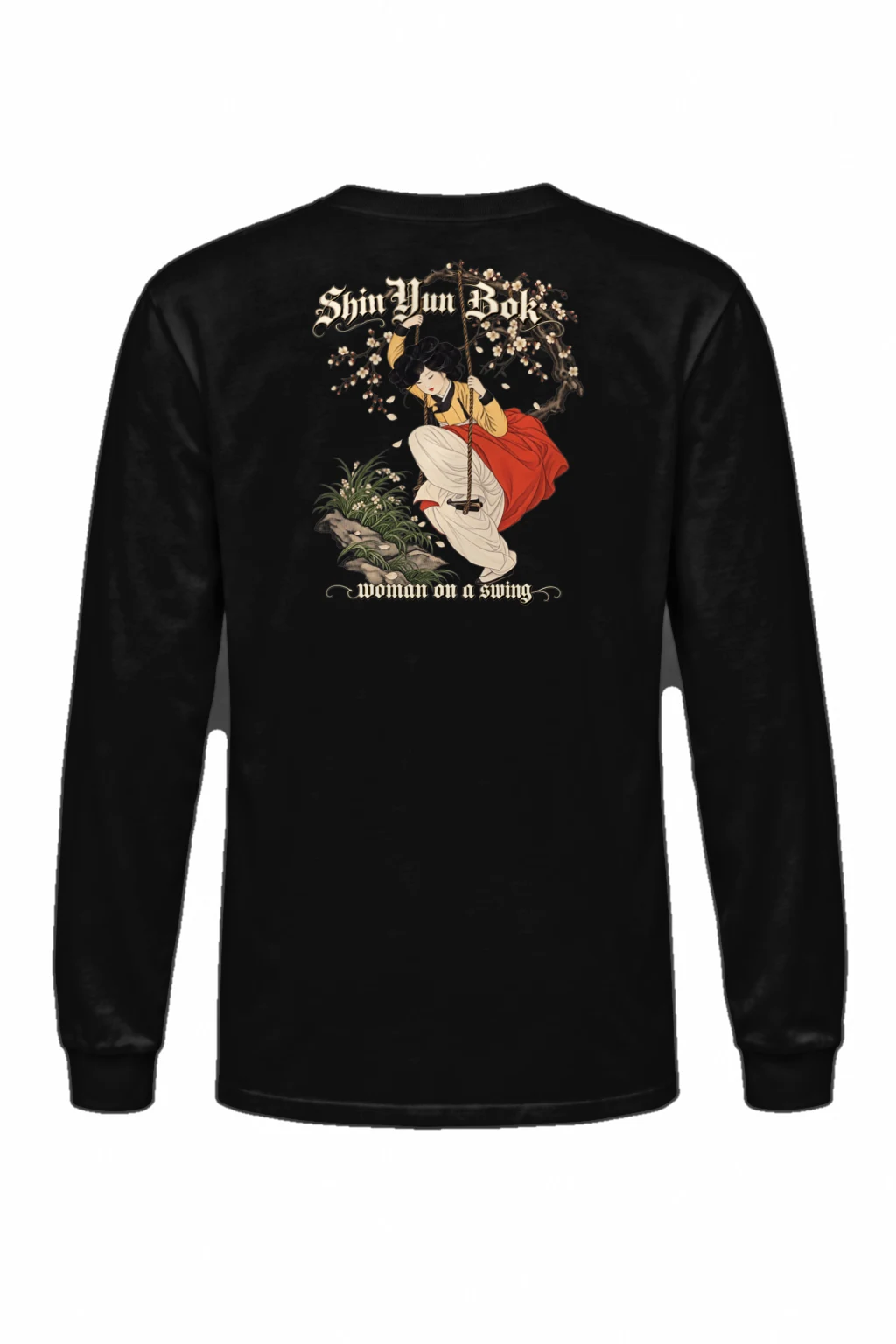 "Woman On A Swing" Unisex Longsleeve T-shirt | Gildan 2400