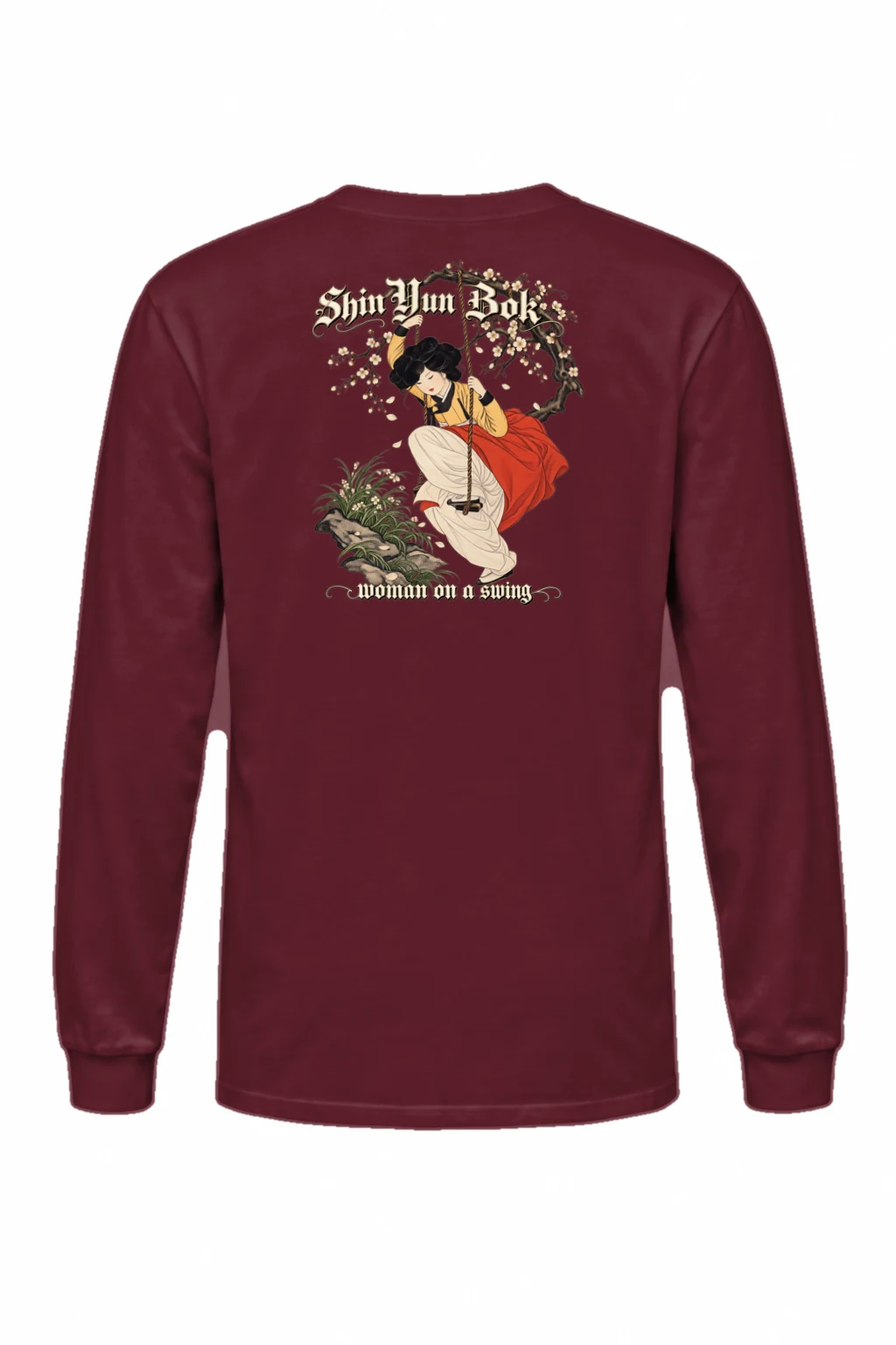 "Woman On A Swing" Unisex Longsleeve T-shirt | Gildan 2400