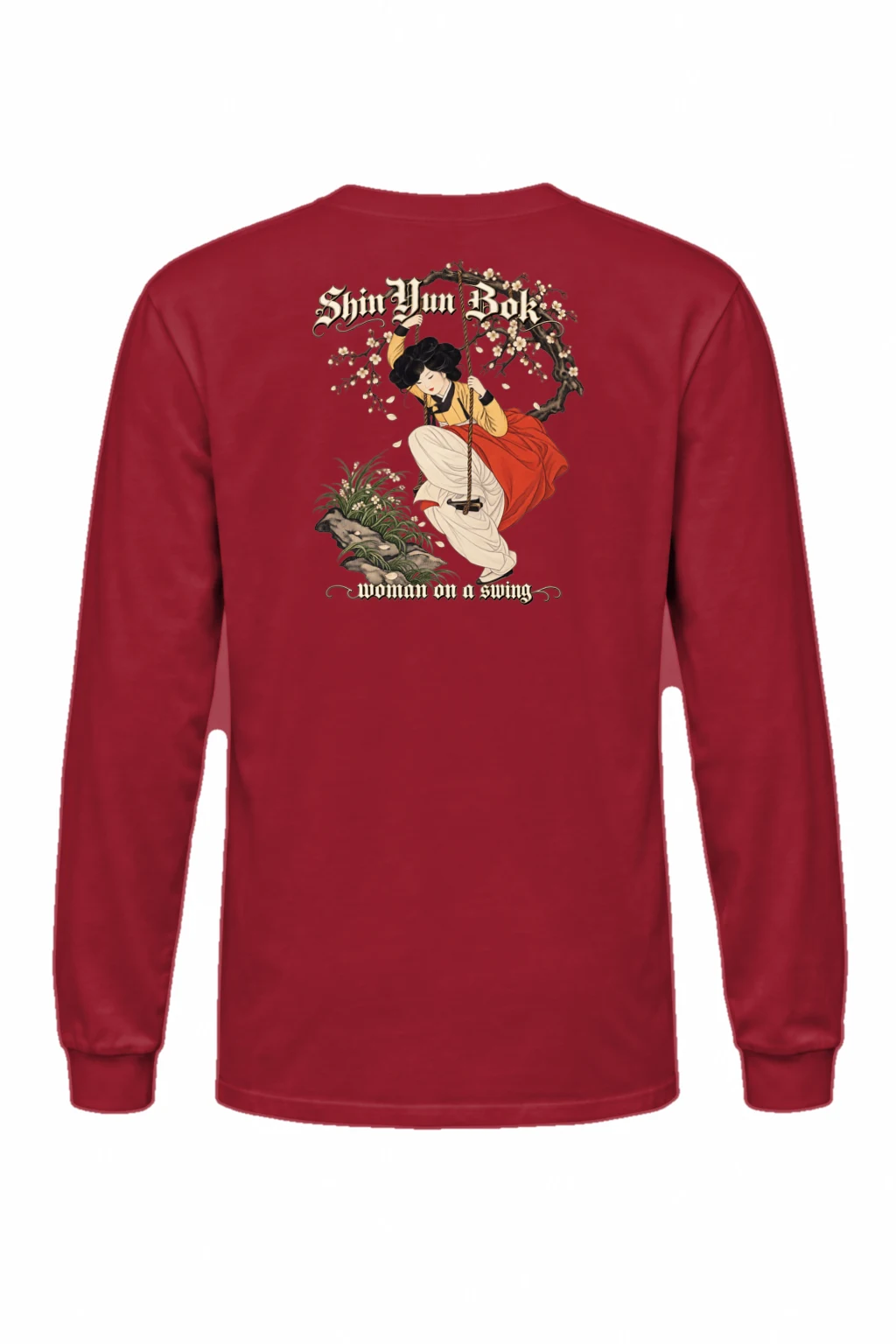 "Woman On A Swing" Unisex Longsleeve T-shirt | Gildan 2400