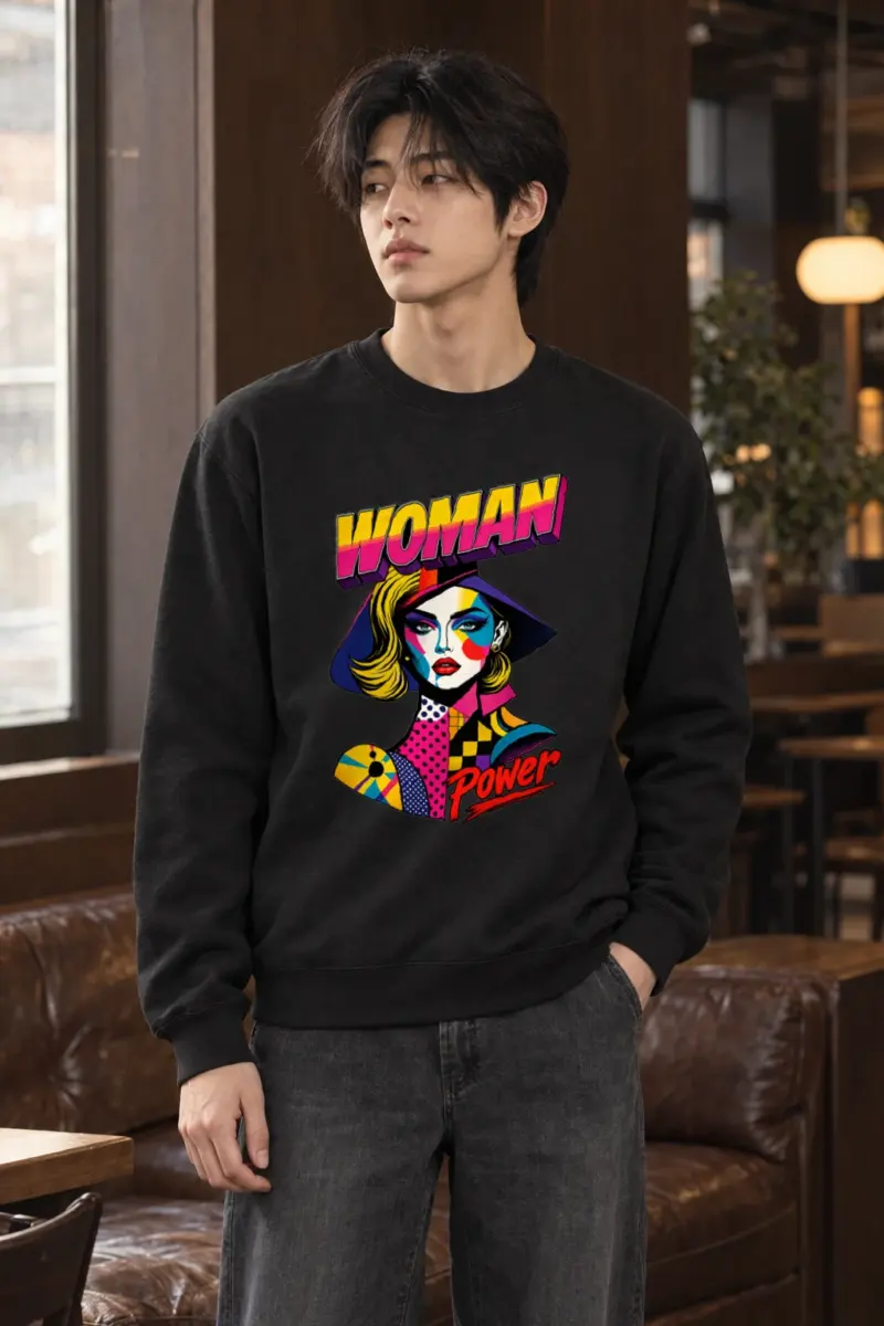 "Woman Power" Heavy Blend Unisex Crewneck Sweatshirt