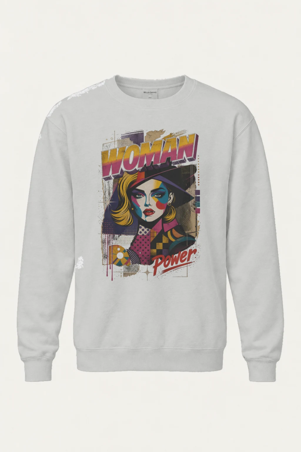 "Woman Power" Heavy Blend Unisex Crewneck Sweatshirt | Gildan 18000