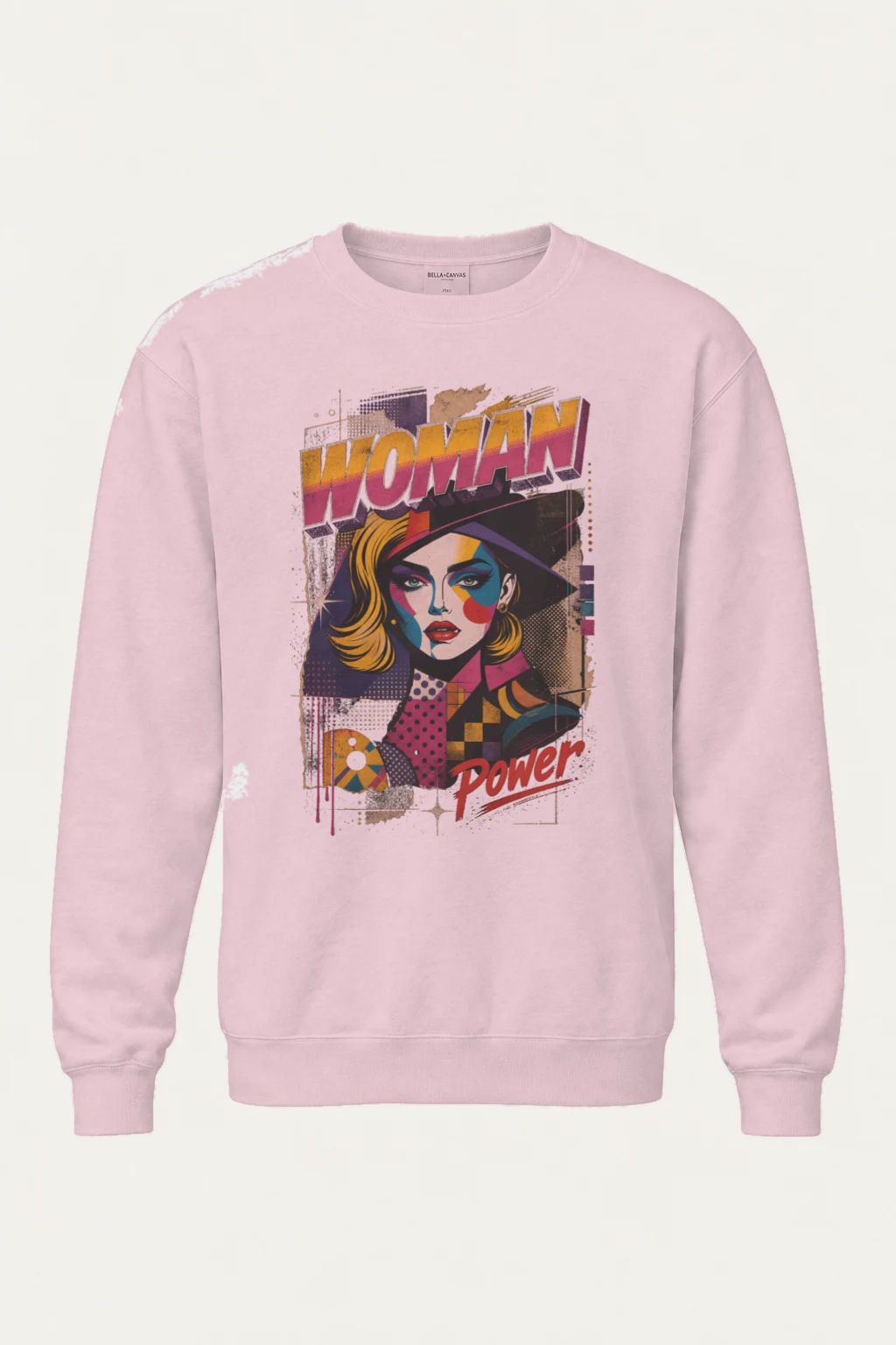 "Woman Power" Heavy Blend Unisex Crewneck Sweatshirt | Gildan 18000