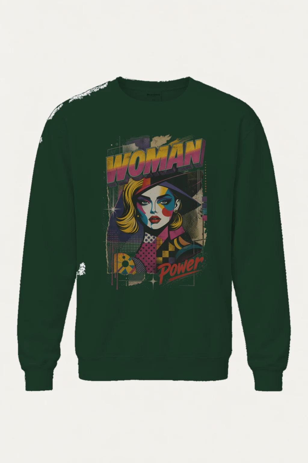 "Woman Power" Heavy Blend Unisex Crewneck Sweatshirt | Gildan 18000