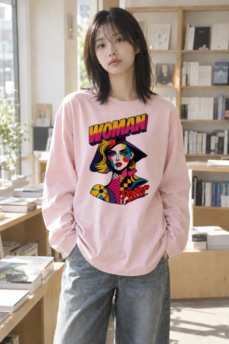 "Woman Power" Unisex Longsleeve T-shirt | Gildan 2400