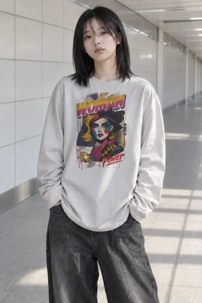 "Woman Power" Unisex Longsleeve T-shirt | Gildan 2400