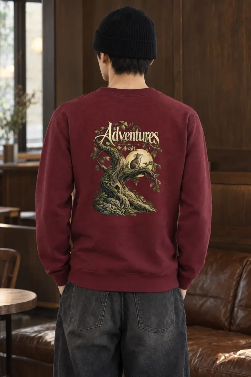 "Woodland Wayfinder" Heavy Blend Unisex Crewneck Sweatshirt