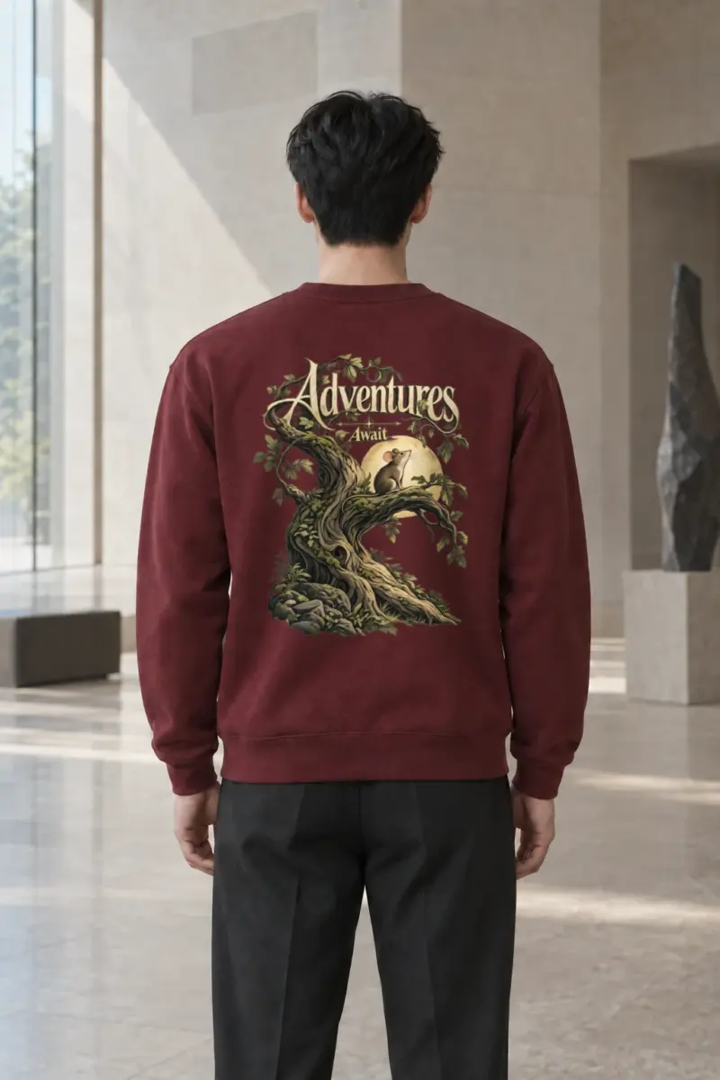 "Woodland Wayfinder" Heavy Blend Unisex Crewneck Sweatshirt