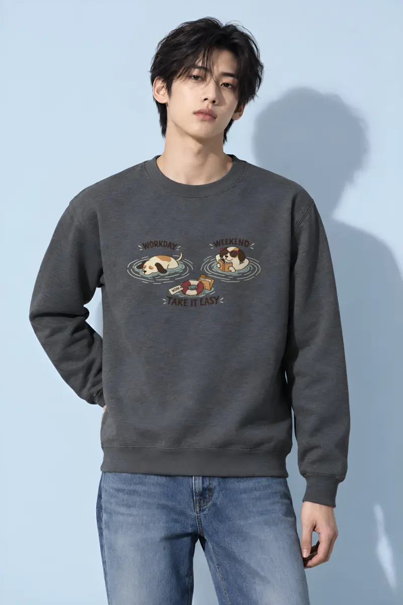"Workday Weekend" Heavy Blend Unisex Crewneck Sweatshirt
