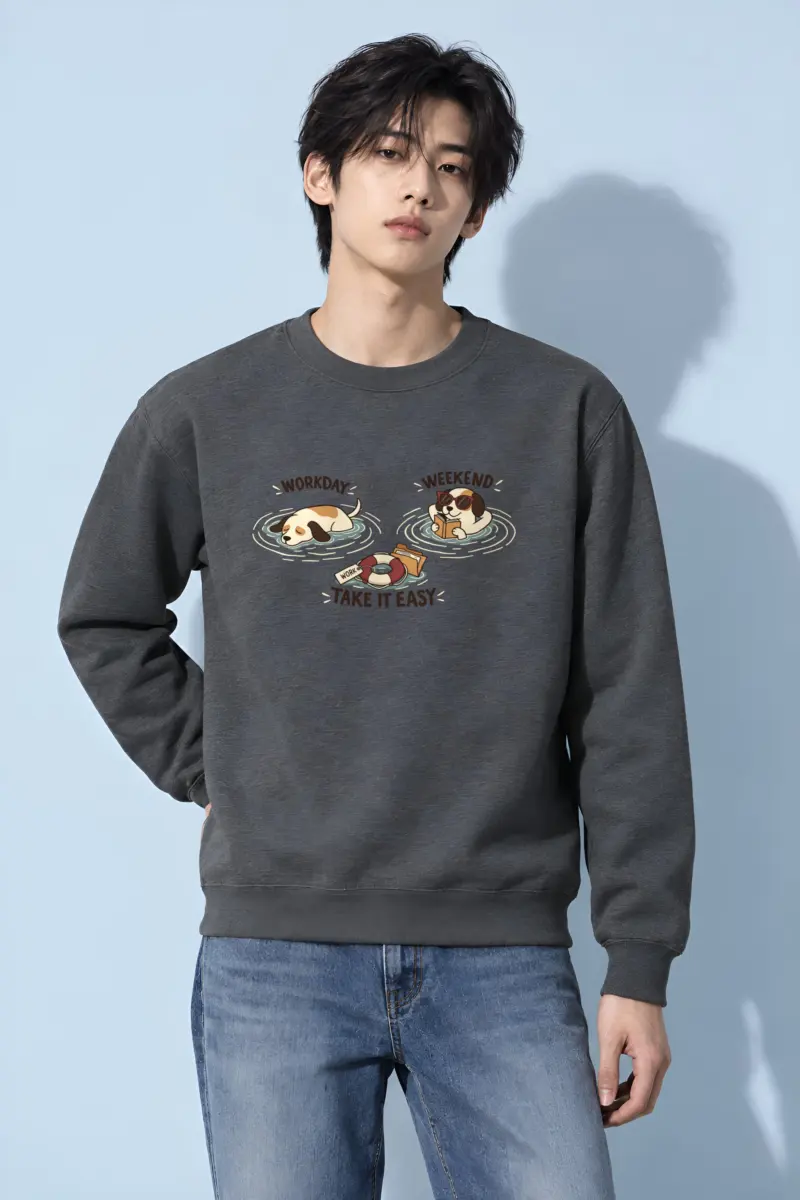 "Workday Weekend" Heavy Blend Unisex Crewneck Sweatshirt