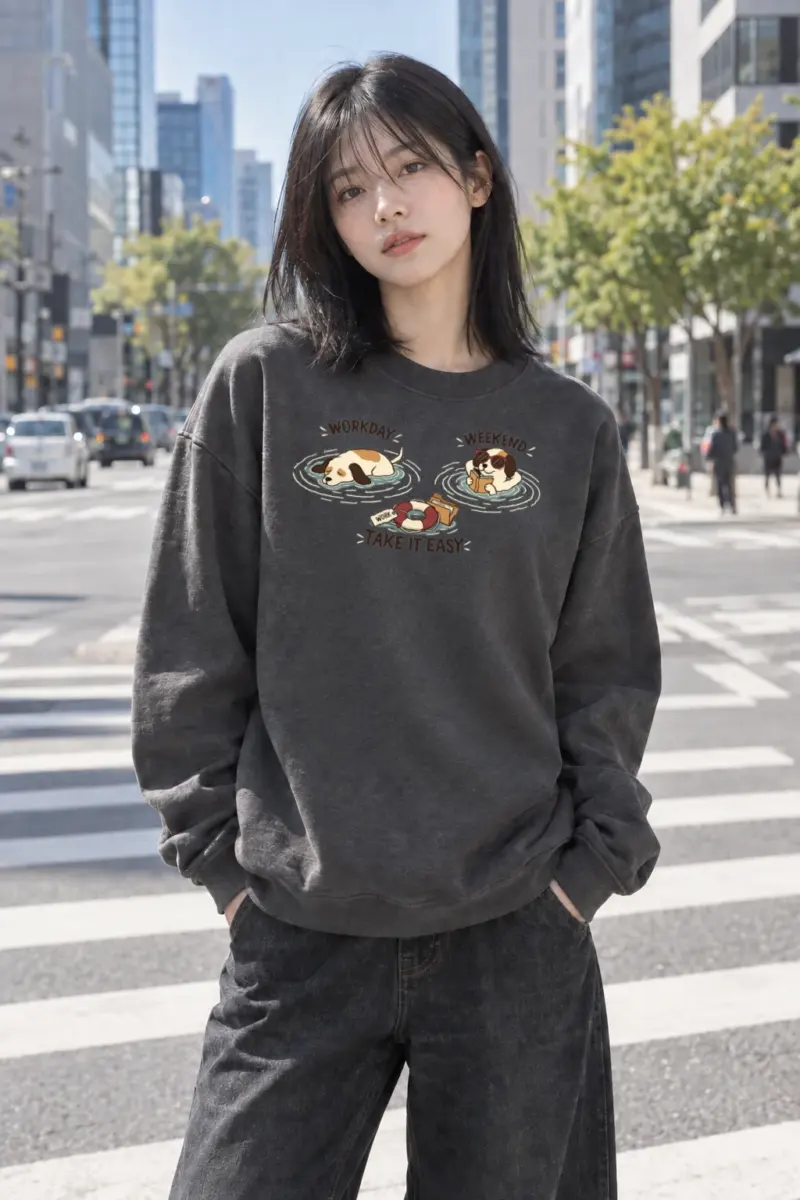 "Workday Weekend" Heavy Blend Unisex Crewneck Sweatshirt | Gildan 18000