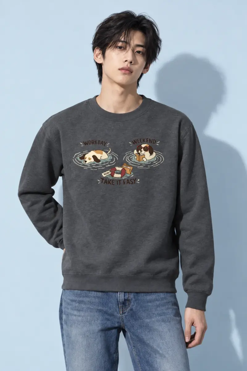 "Workday Weekend" Heavy Blend Unisex Crewneck Sweatshirt