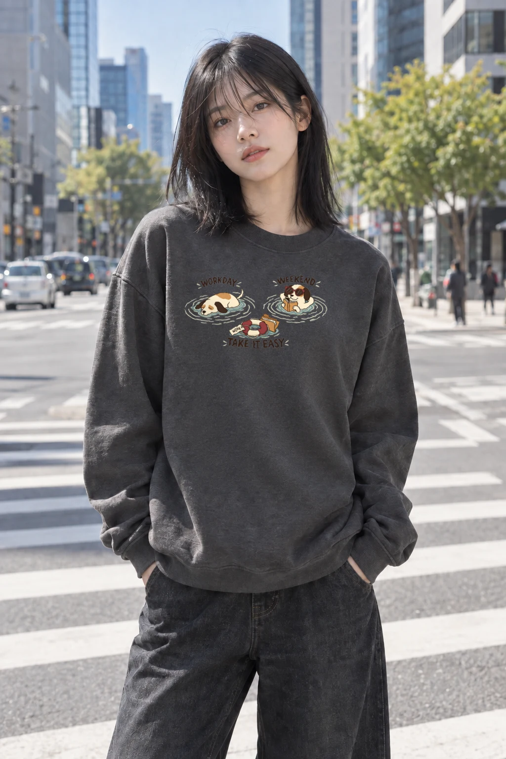 "Workday Weekend" Heavy Blend Unisex Crewneck Sweatshirt | Gildan 18000
