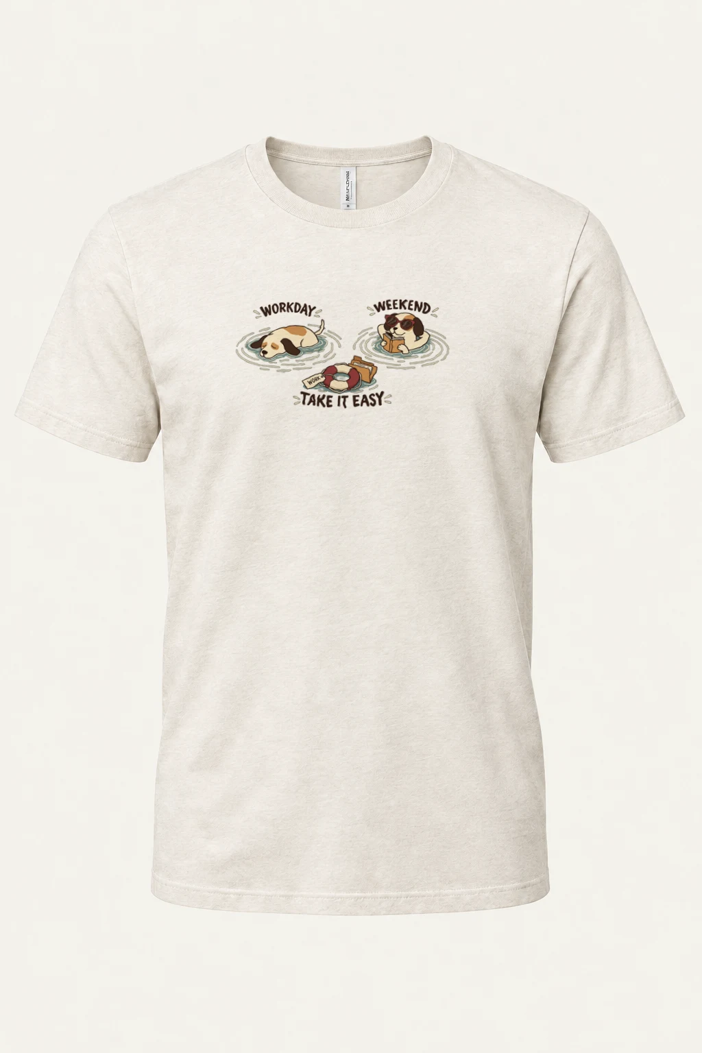 "Workday Weekend" Heavyweight Unisex Crewneck T-shirt | Gildan 5000