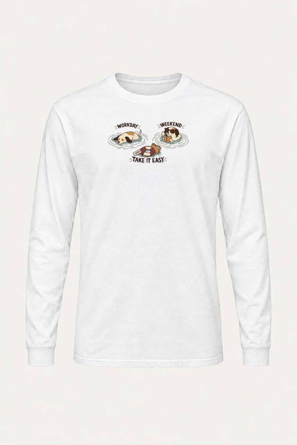 "Workday Weekend" Unisex Longsleeve T-shirt | Gildan 2400