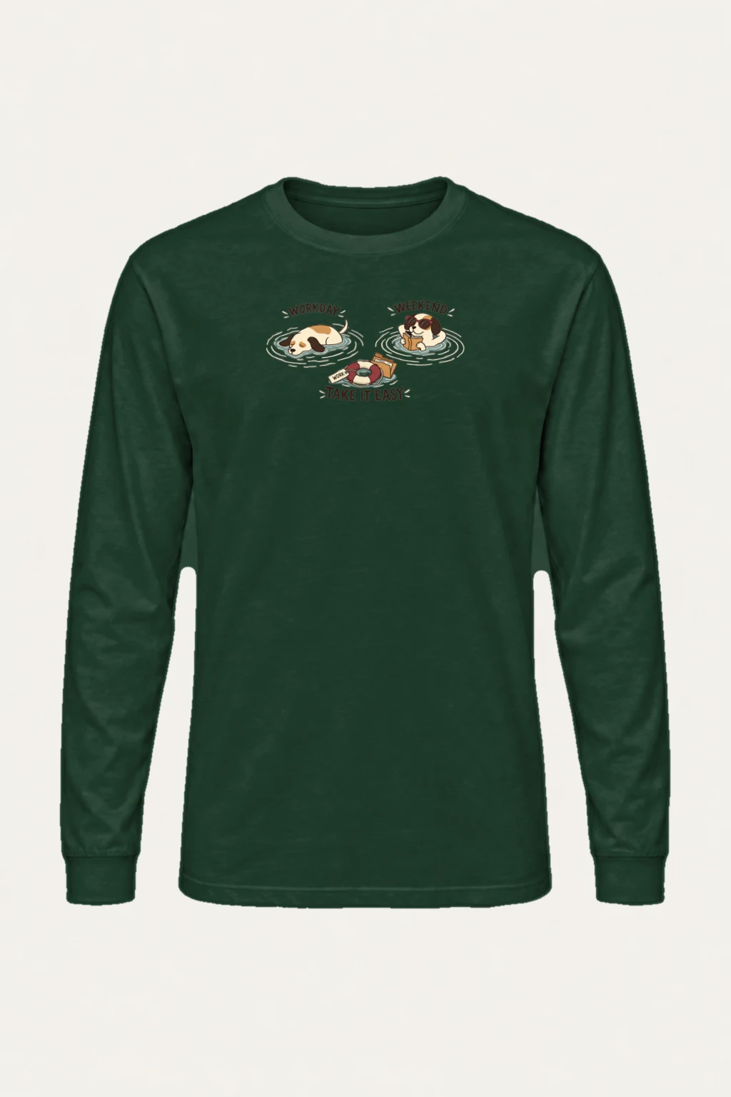 "Workday Weekend" Unisex Longsleeve T-shirt | Gildan 2400